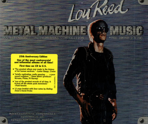 洋楽 LOU REED L MACHINE MUSIC RSD 2025 Lou Reed Metal Machine Music + Slipcase US CD album (CDLP